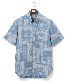 J.PRESS MEN 【KING SIZE】ペイズリーバンダナプリント シャツ