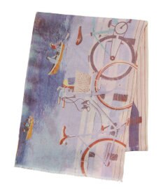 MOONBAT ハナト (Hanato) シルクコットンストール レイクサイド 197cm×70cm