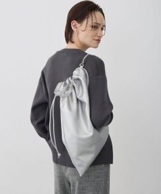 ICB 【2WAY】ドロストトートショルダー シルバー