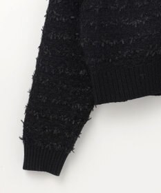 GRACE CONTINENTAL ラメツイードニットカーディガン