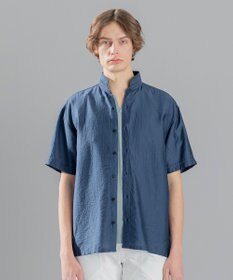 JOSEPH HOMME ストレッチマイヤー　ウイングカラー半袖シャツ
