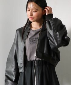 Green Parks ・ＥＬＥＮＣＡＲＥ　ＤＵＥ　合皮ＭＡ－１ブルゾン