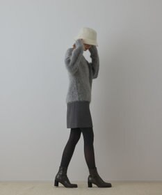 GRACE CONTINENTAL ウールギャバミニスカート