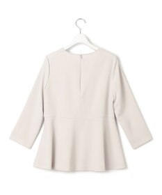 23区 【洗える】トリアセダブルジョーゼット ペプラム ブラウス