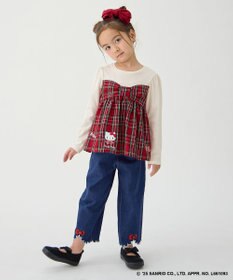 ANY KIDS 【ハローキティ×ANY KIDS】デニムワイドパンツ