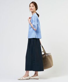 J.PRESS LADIES L エアリースパンボイル ガウチョ パンツ