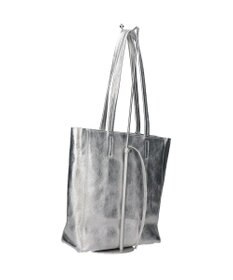 INTER-CHAUSSURES 【ANDREA CARDONE】メタリックレザーミディアムトートバッグ