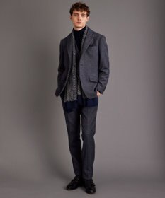 JOSEPH ABBOUD 【ウエストも伸びる！/2WAYストレッチ/暖かい/オーガニック】オーガニックコットン ウオーム パンツ