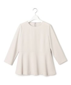 23区 【洗える】トリアセダブルジョーゼット ペプラム ブラウス