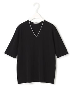 ICB 【洗える】シンセティックハイゲージ 半袖ニット