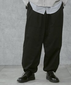 WEGO 【ウエストゴム/ユニセックス着用ITEM】サイドスリットコンバットパンツ