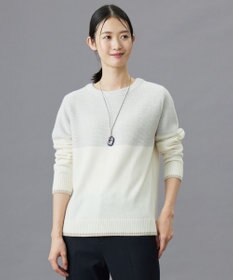 J.PRESS LADIES S 【WEB限定カラーあり・洗える】CAT ボートネック ブロッキング ニット