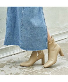 MODE ET JACOMO <MODE ET JACOMO>サイドベルトスクエアトゥショートブーツ