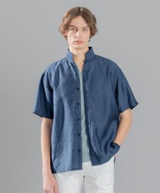 JOSEPH HOMME ストレッチマイヤー　ウイングカラー半袖シャツ