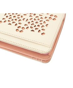 genten フラッターカットワーク 二つ折り財布