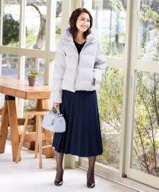 Tiaclasse L 【洗える】1枚で着映えするチェック柄編みニットワンピース