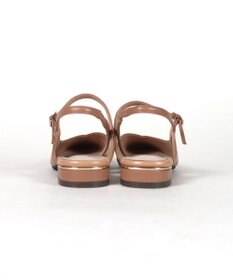 Dominic3 シープレザー Vカット バックストラップパンプス