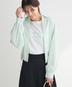 Green Parks イージーケア裾ドロストシャツ