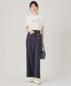 ANY SIS L ロゴ刺繍 Tシャツ