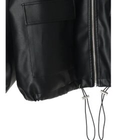 Green Parks ・ＥＬＥＮＣＡＲＥ　ＤＵＥ　合皮ステンカラーブルゾン