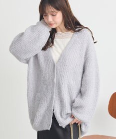 earth music&ecology スパンコールブークレカーディガン