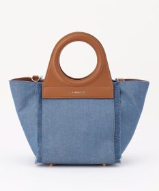 LA BAGAGERIE フリンジデニムバッグ Sサイズ