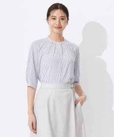 J.PRESS LADIES L 幾何プリント カットソー