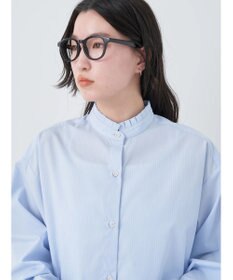 earth music&ecology Ｔ／Ｃ　スタンドフリルブラウス