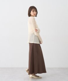 earth music&ecology ストレッチサテンスカート