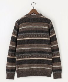 JOSEPH ABBOUD 【インポート素材/軽量】ベビーアルパカ ジャカード セーター