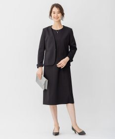 自由区 【XSサイズ～/洗える】WASHABLEPONTE  ボレロジャケット