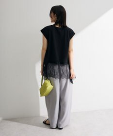 Green Parks 裾レースイレヘムフレンチＴシャツ