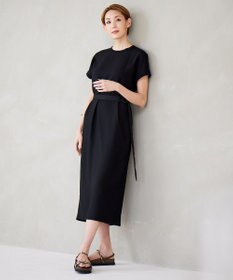 ICB 【接触冷感・UVケア・速乾・洗える】FluidBackSatin ワンピース