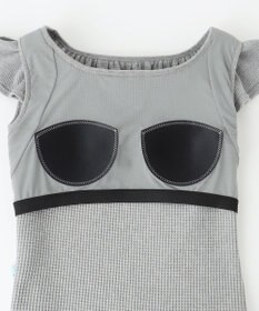 組曲 L 【組曲×setsuko sagittaire】カップ付きフリルTシャツ