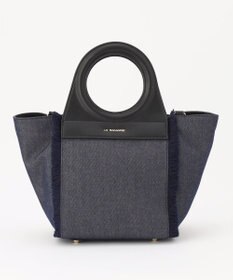 LA BAGAGERIE フリンジデニムバッグ Sサイズ