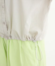 Green Parks イージーケア裾ドロストシャツ
