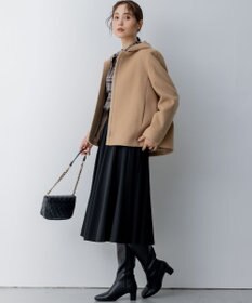 組曲 2WAYショートビーバー フーテッドコート