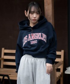 WEGO グラフィックショートプルパーカー