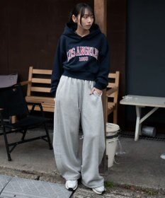 WEGO グラフィックショートプルパーカー