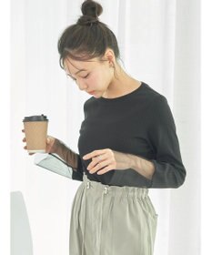 earth music&ecology 袖シアープルオーバー