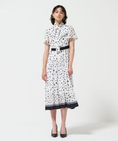 GRACE CONTINENTAL ハートレオパードプリントワンピース