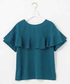 ANY SIS L 【前後着用・UVケア・洗える】2WAYジョーゼットジャージーフリル カットソー