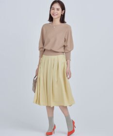 組曲 タックフレアカラースカート