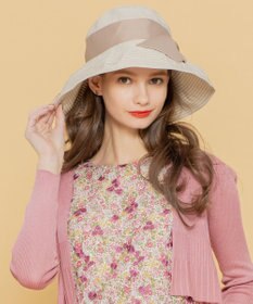 TOCCA 【UV95%以上カット・吸水速乾・抗菌防臭・洗える・サイズ調整可】GROSGRAIN RIBON HAT 帽子 ベージュ系