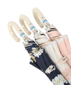 MOONBAT 【軽量】PAUL & JOE 晴雨兼用日傘 長傘 総柄クリザンテーム 一級遮光 遮熱 UV