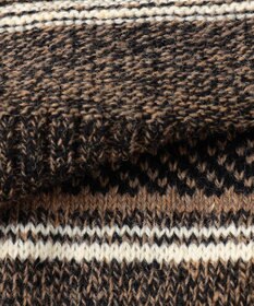 JOSEPH ABBOUD 【インポート素材/軽量】ベビーアルパカ ジャカード セーター