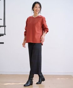 J.PRESS LADIES メルトンジャージー Vネック カットソー