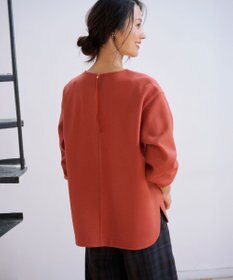 J.PRESS LADIES メルトンジャージー Vネック カットソー