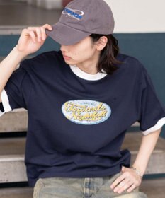 WEGO 【ユニセックス着用ITEM/MLサイズ展開】コンパクトフィットグラフィックリンガーT（SS）