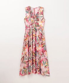 GRACE CONTINENTAL リーフプリントワンピース